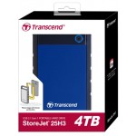TRANSCEND StoreJet 25H3 Rugged Portable Hard Drive Blue